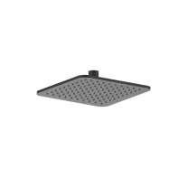 IDEALRAIN, NEGRU MAT, PALARIE DE DUS, PATRATA, 20X20 CM, METALICA, B0024XG